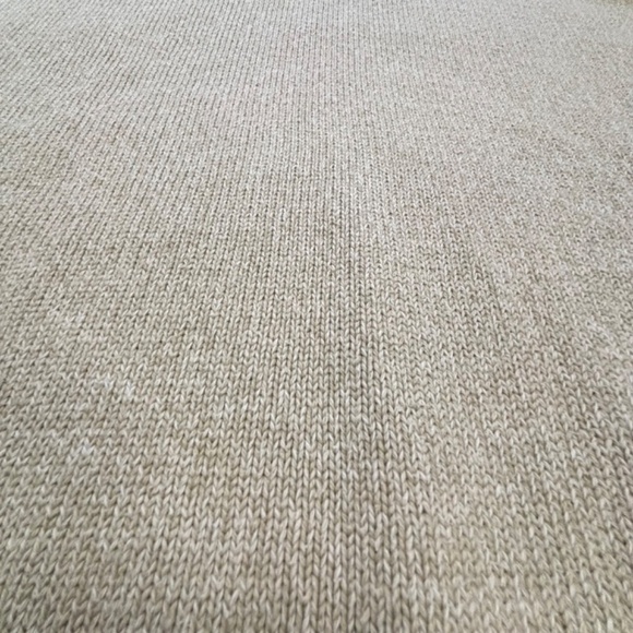 Eddie Bauer 100% cotton 1/4 zip tan knit sweater size XL - Picture 8 of 14